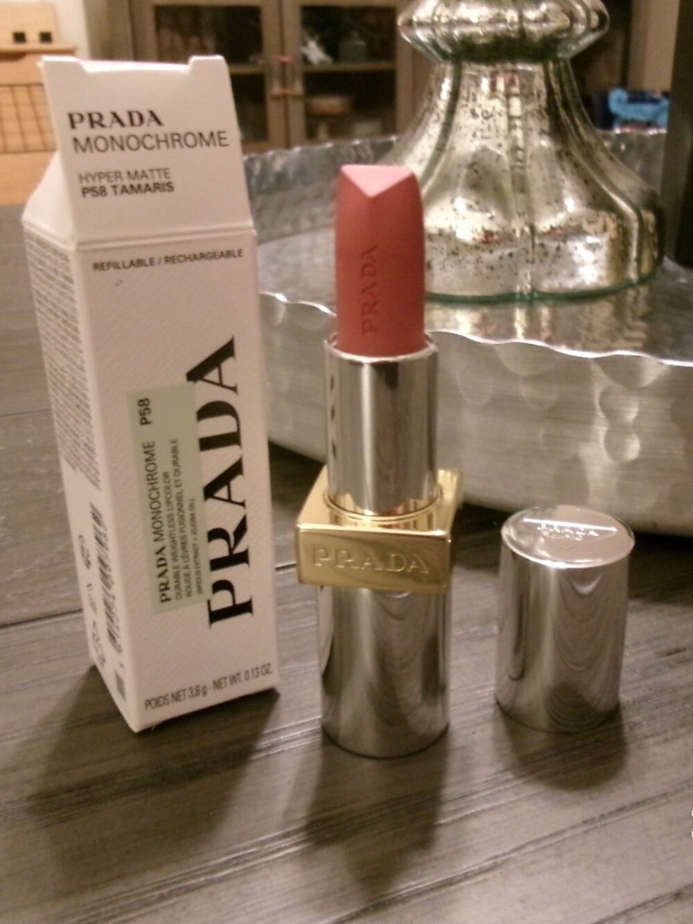 NEW Prada Monochrome Buildable Weightless Lipcolor LIPSTICK Soft Matte ~ P58